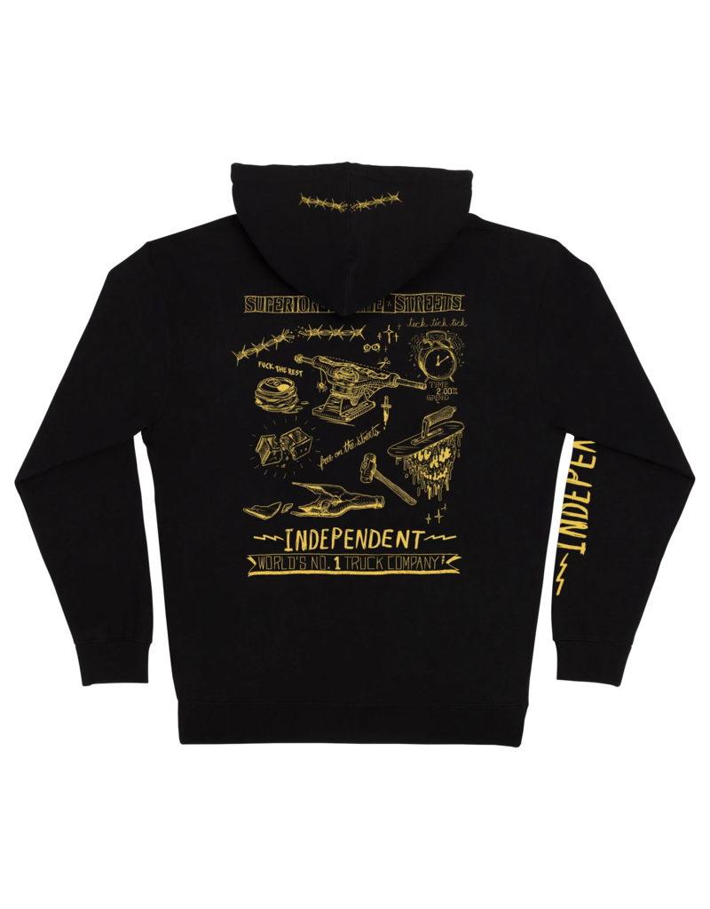 INDEPENDENT INDY BRATRUD NOTEBOOK ZIP HOODIE (BLACK)