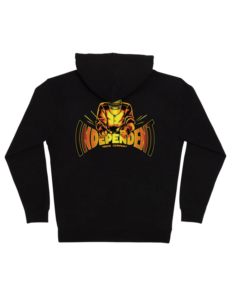 INDEPENDENT INDY MANUFACTURED SPAN ZIP HOODIE (BLACK)