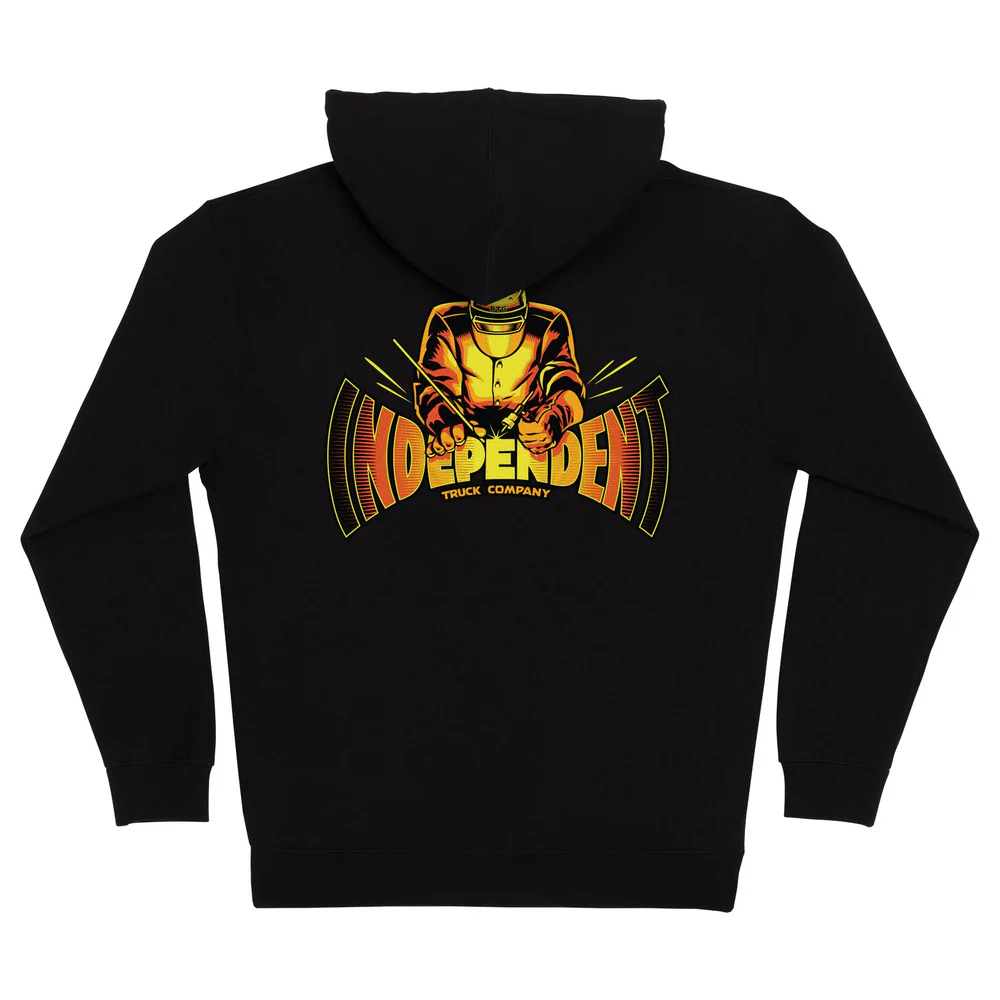 INDEPENDENT INDY MANUFACTURED SPAN ZIP HOODIE - BLACK