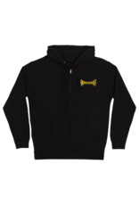 INDEPENDENT INDY MANUFACTURED SPAN ZIP HOODIE (BLACK)