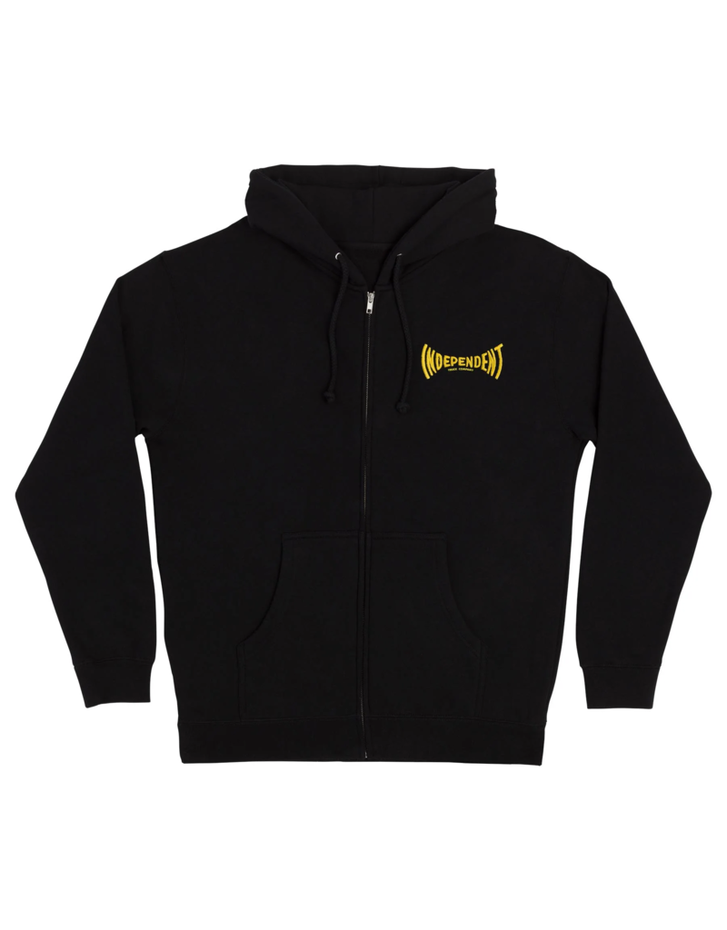 INDEPENDENT INDY MANUFACTURED SPAN ZIP HOODIE (BLACK)