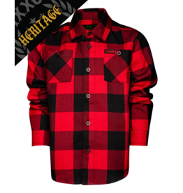 DIXXON YOUTH RED RUM HERITAGE FLANNEL - ASSORTED