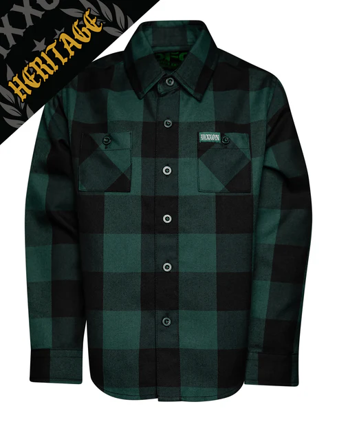 DIXXON YOUTH EVERGREEN HERITAGE FLANNEL - ASSORTED