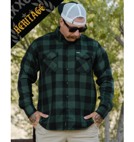 DIXXON MENS EVERGREEN HERTIAGE FLANNEL - ASSORTED