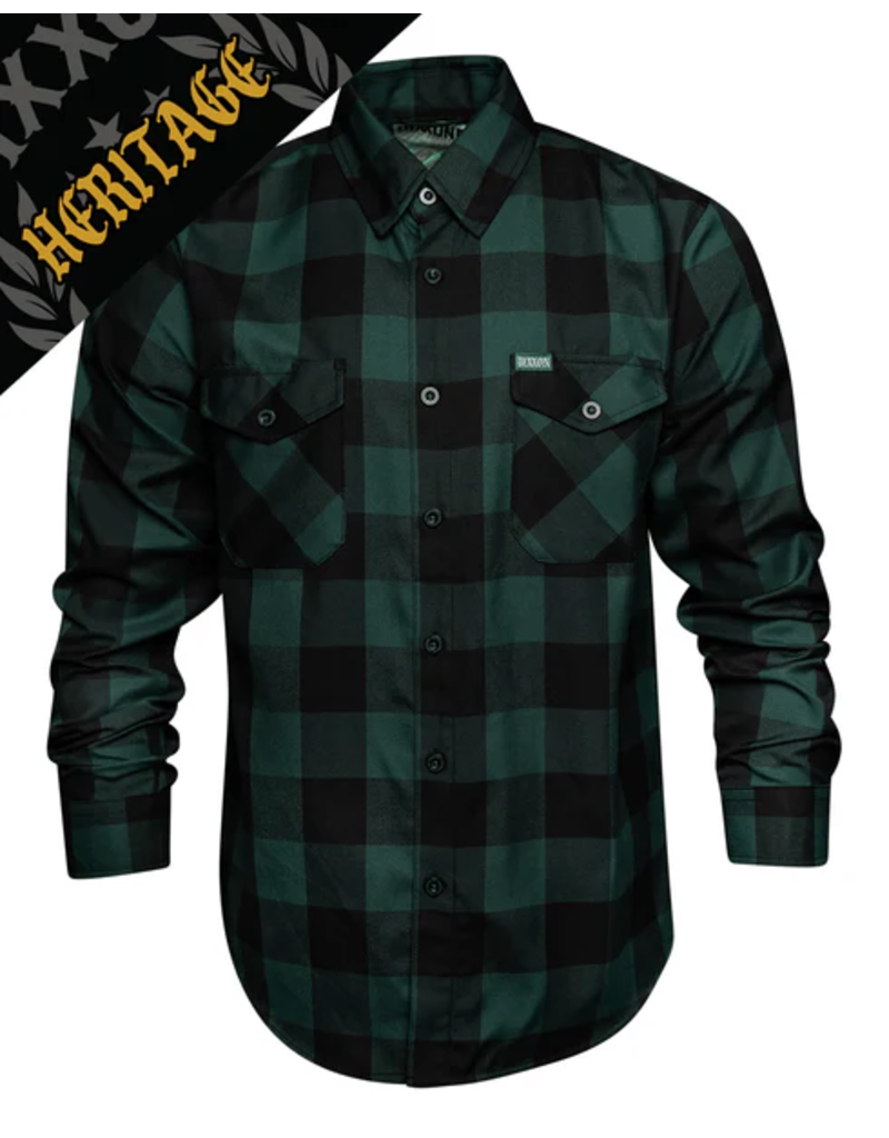 DIXXON MENS EVERGREEN HERTIAGE FLANNEL (ASSORTED)