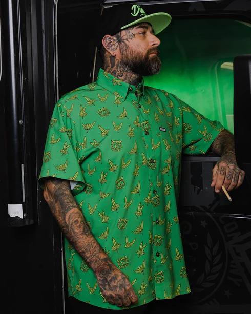 DIXXON MENS THE REEFER S/S PARTY SHIRT - ASSORTED
