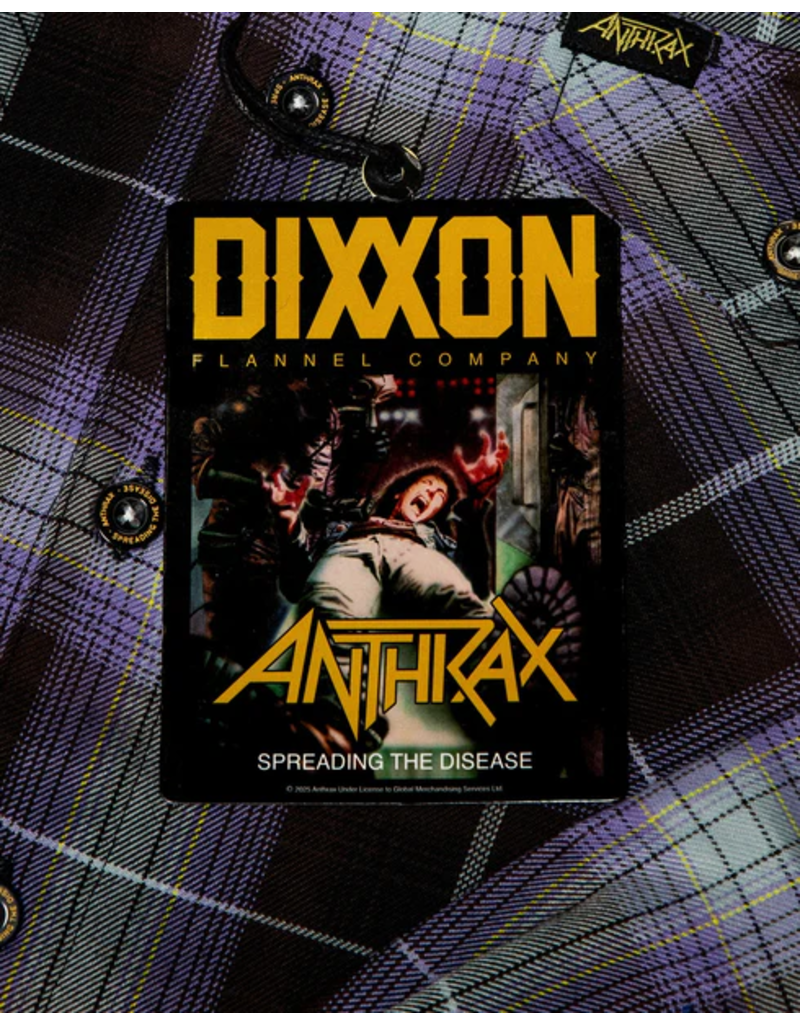 DIXXON MENS ANTHRAX SPREADING THE DISEASE FLANNEL (ASSORTED)
