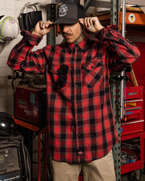 DIXXON MENS MAGMA FR FLANNEL SHIRT - ASSORTED