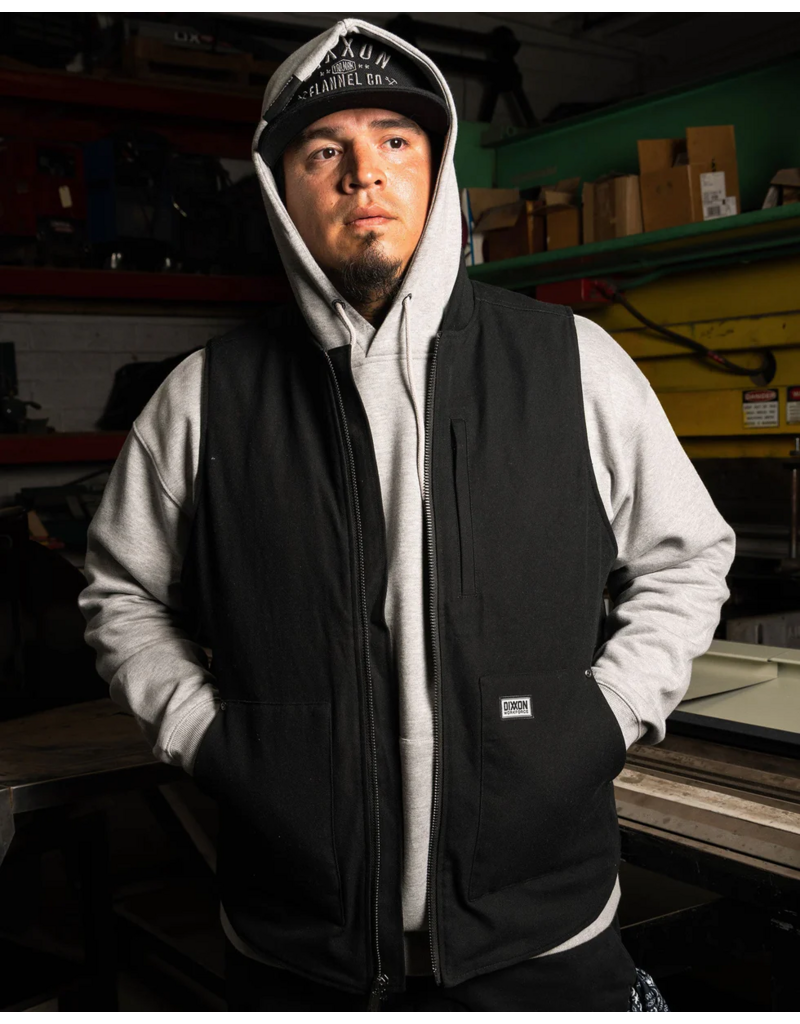 DIXXON MENS TRADESMAN WORK VEST (BLACK)