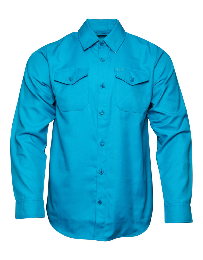 DIXXON MENS WEEZER BLUE ALBUM FLANNEL (BLUE)