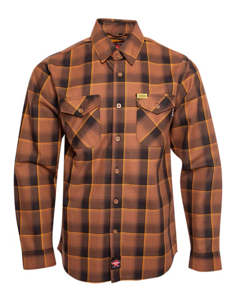 DIXXON MENS YARNELL FR FLANNEL (BROWN)