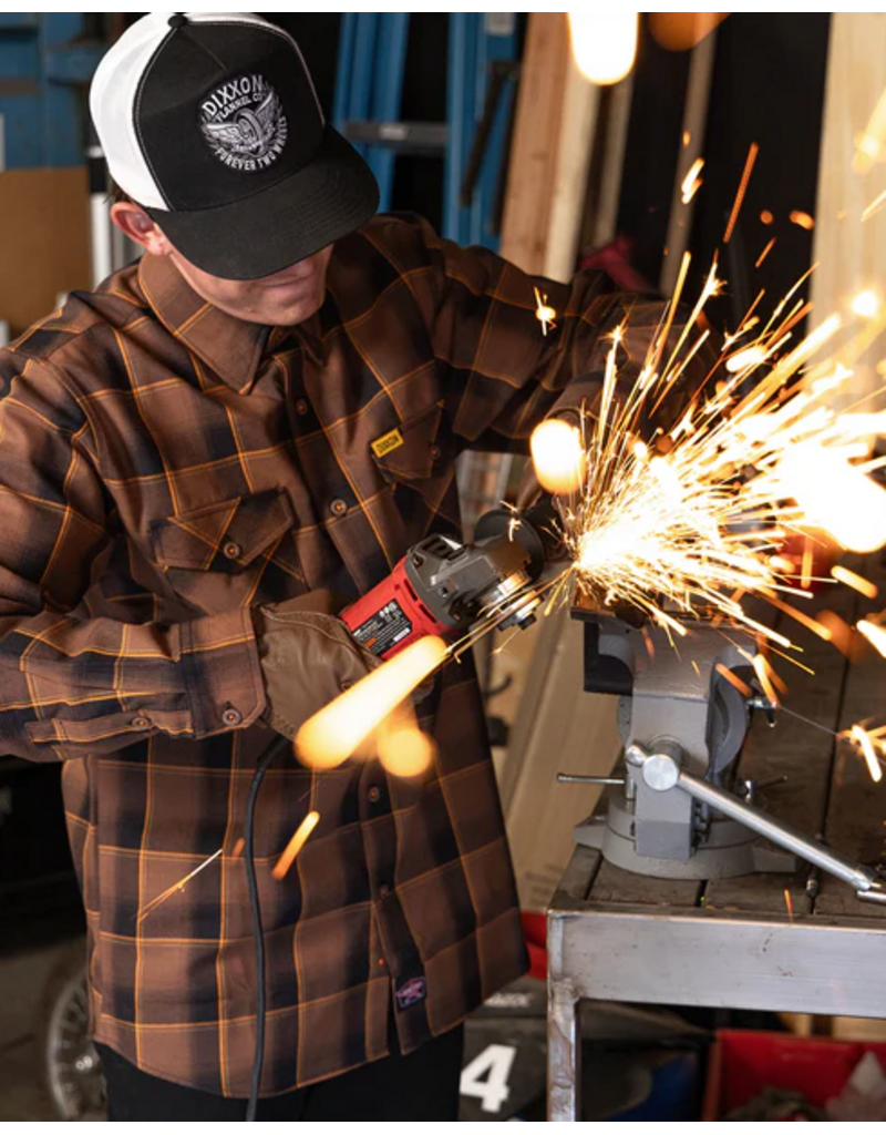 DIXXON MENS YARNELL FR FLANNEL (BROWN)