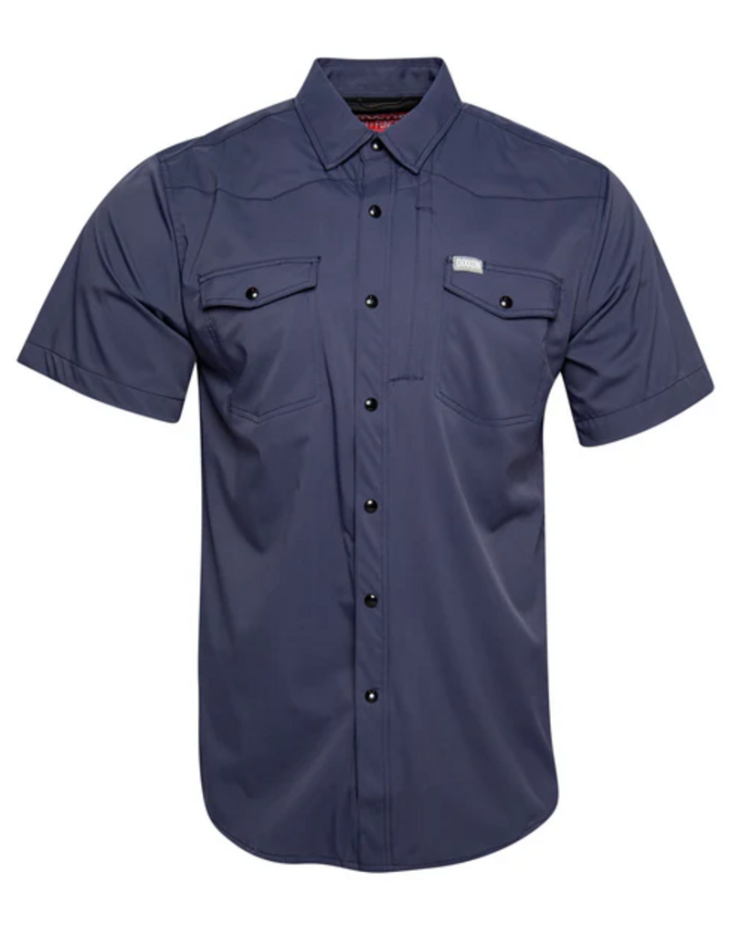 DIXXON MENS OUTDOORSMAN S/S SHIRT (NAVY)