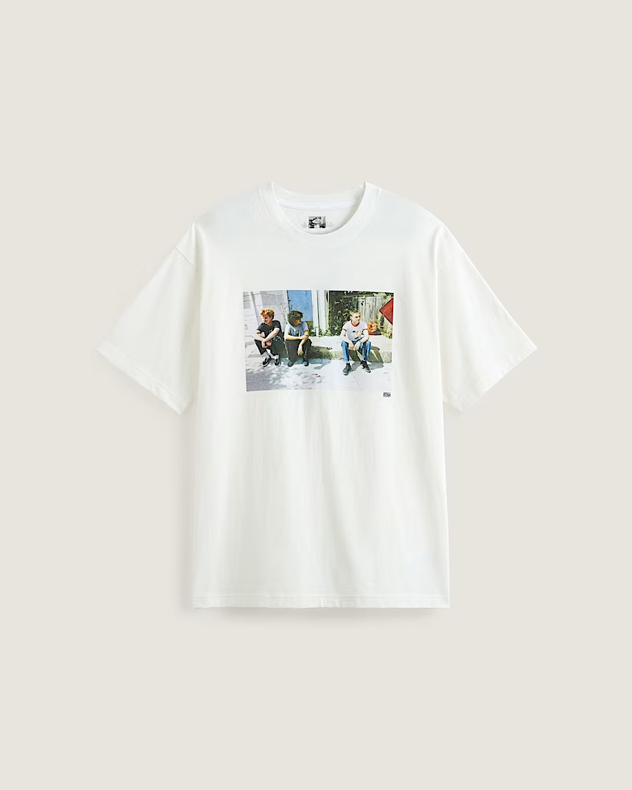 VANS SKATE ATIBA HAZE CURB CREW S/S TEE - WHITE