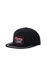 BRIXTON COORS LIGHT GEAR HP SNAPBACK HAT (BLACK)