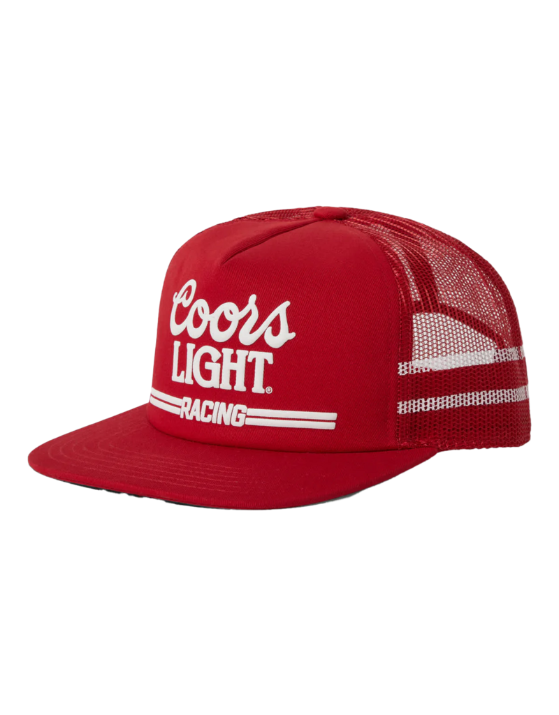 BRIXTON COORS LIGHT RACING MP TRUCKER HAT (RED/WHITE)