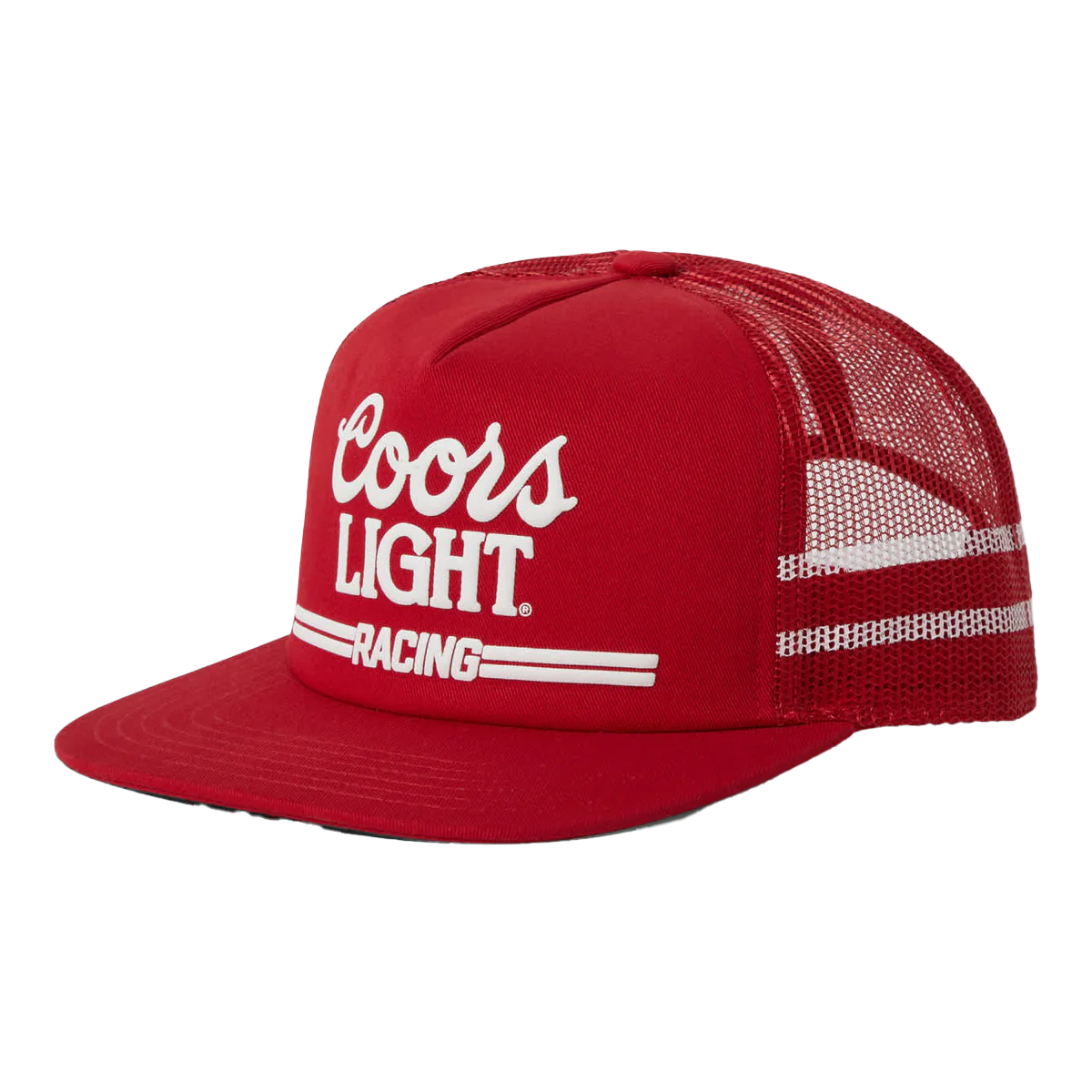 BRIXTON COORS LIGHT RACING MP TRUCKER HAT - RED/WHITE