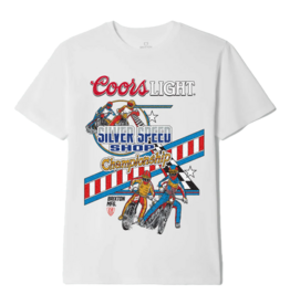 BRIXTON COORS LIGHT BERM S/S STANDARD TEE - WHITE