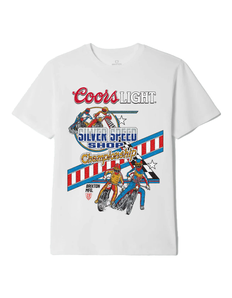 BRIXTON COORS LIGHT BERM S/S STANDARD TEE (WHITE)