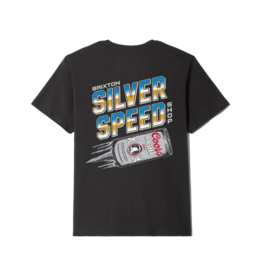 BRIXTON COORS LIGHT SILVER SPEED S/S STANDARD TEE - BLACK