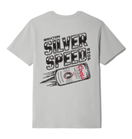 BRIXTON COORS LIGHT SILVER SPEED S/S STANDARD TEE - SILVER
