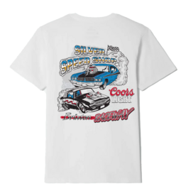 BRIXTON COORS LIGHT RACEWAY S/S STANDARD TEE - WHITE