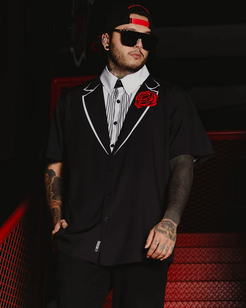 DIXXON MENS TUXEDO PARTY SHIRT - ASSORTED