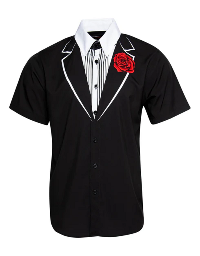 DIXXON MENS TUXEDO PARTY SHIRT (ASSORTED)