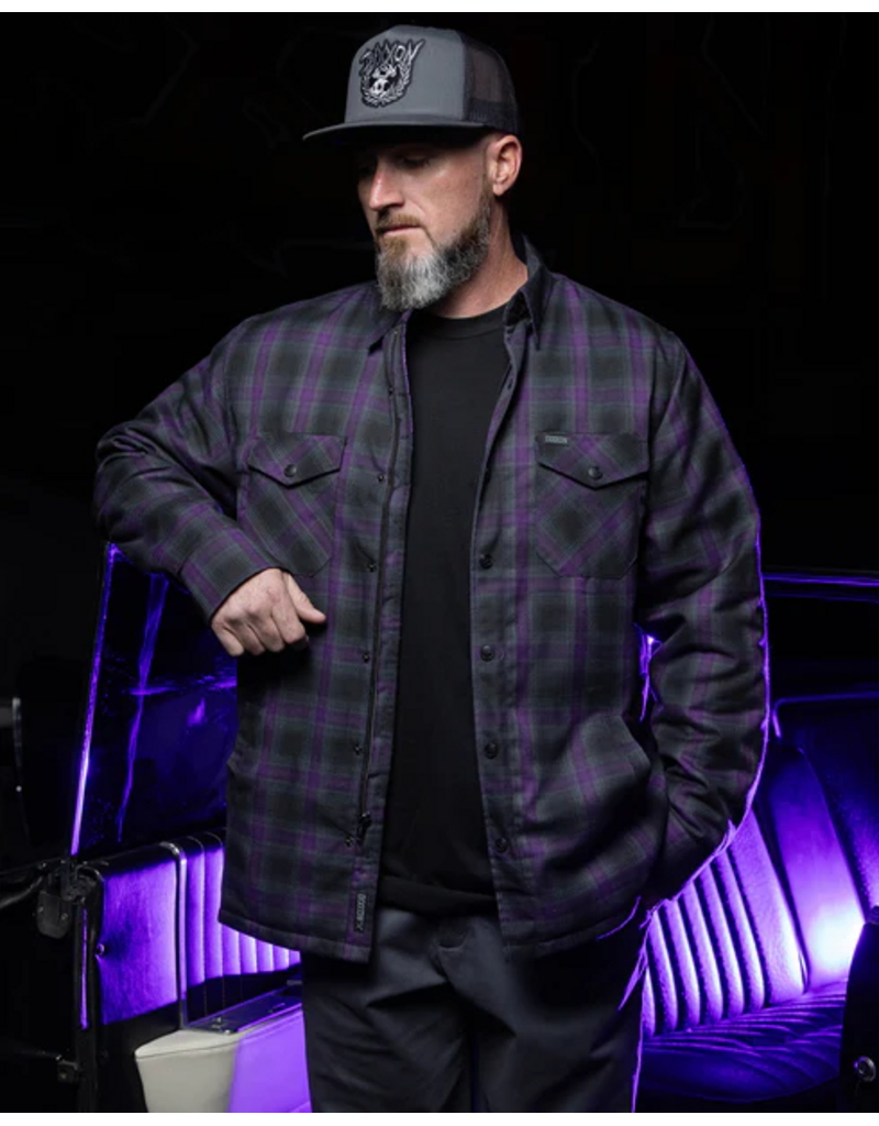 DIXXON MENS FORUM QUILTED FLANNEL JACKET (ASSORTED)