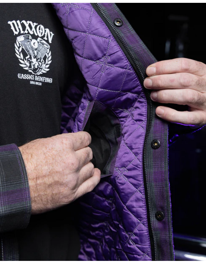 DIXXON MENS FORUM QUILTED FLANNEL JACKET (ASSORTED)