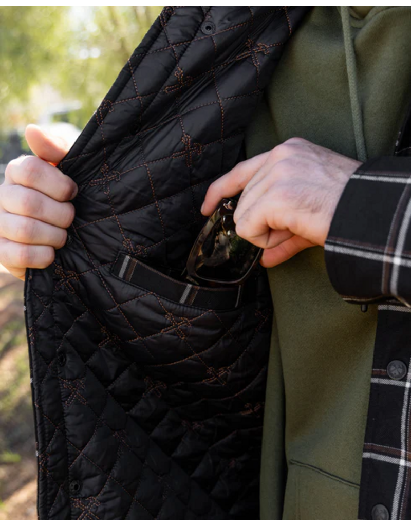 DIXXON MENS MESQUITE QUILTED FLANNEL JACKET (ASSORTED)