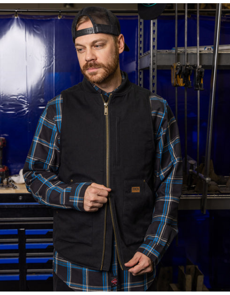 DIXXON MENS OUTLAW WORK VEST (BLACK)