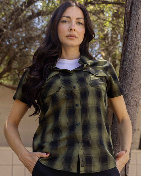 DIXXON WOMENS LONEWOLF HERITAGE S/S BAMBOO SHIRT ASSORTED