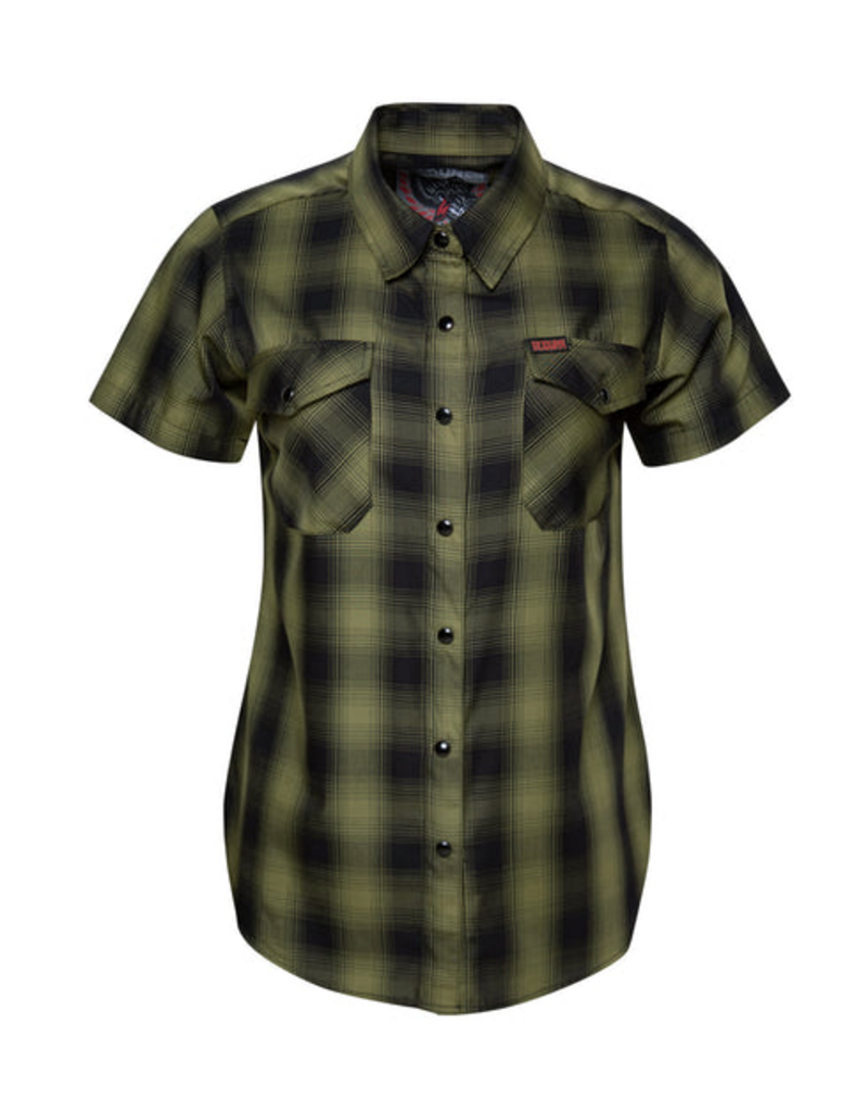 DIXXON WOMENS LONEWOLF HERITAGE S/S BAMBOO SHIRT(ASSORTED)