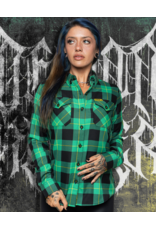 DIXXON WOMENS DEMON HUNTER COLLAB FLANNEL (ASSORTED)
