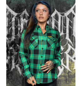 DIXXON WOMENS DEMON HUNTER COLLAB FLANNEL ASSORTED