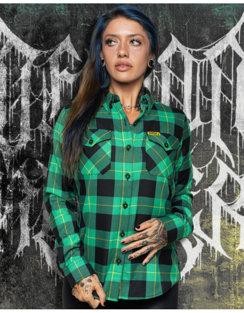 DIXXON WOMENS DEMON HUNTER COLLAB FLANNEL (ASSORTED)