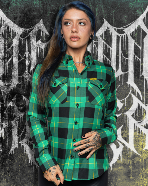 DIXXON WOMENS DEMON HUNTER COLLAB FLANNEL ASSORTED