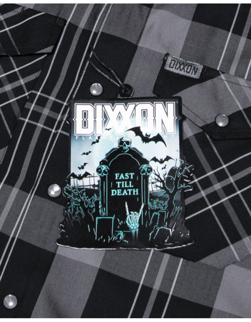 DIXXON MENS THE DIRT NAP S/S BAMBOO SHIRT (GREY/BLACK/WHITE)