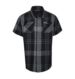 DIXXON YOUTH THE DIRT NAP S/S BAMBOO SHIRT - GREY/BLACK/WHITE