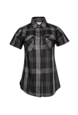 DIXXON WOMENS THE DIRT NAP S/S BAMBOO SHIRT (GREY/BLACK/WHITE)