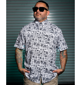 DIXXON MENS THE ESSENTIALS PARTY SHIRT - WHITE