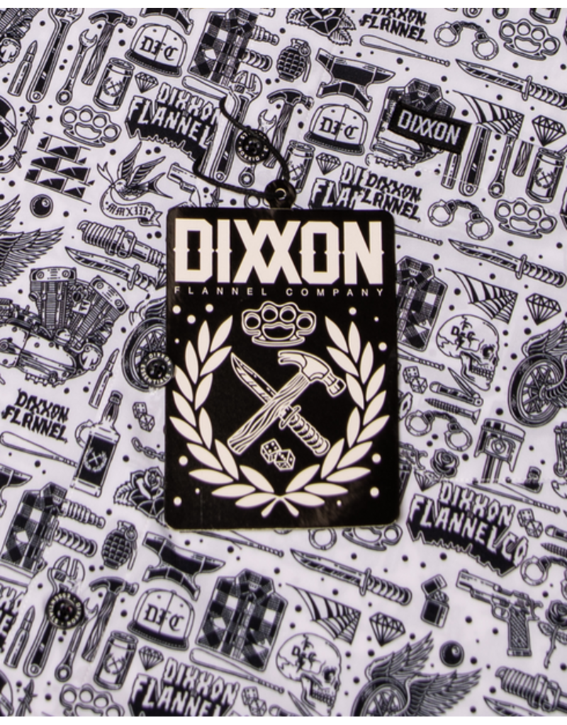 DIXXON MENS THE ESSENTIALS PARTY SHIRT (WHITE)