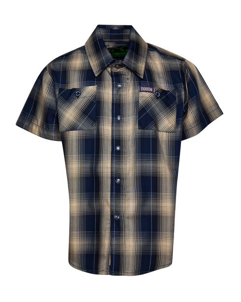DIXXON YOUTH SHIPMATE S/S BAMBOO SHIRT - BLUE/KHAKI/BLACK/WHITE
