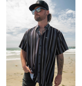 DIXXON MENS THE MARINA PARTY SHIRT - GREY/BLACK/WHITE