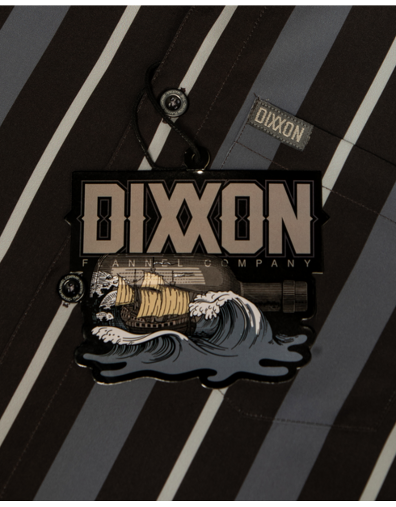 DIXXON MENS THE MARINA PARTY SHIRT (GREY/BLACK/WHITE)