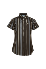 DIXXON WOMENS THE MARINA PARTY SHIRT (GREY/BLACK/WHITE)