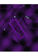 DIXXON MENS ROYALTY HERITAGE S/S BAMBOO SHIRT (PURPLE/BLACK)