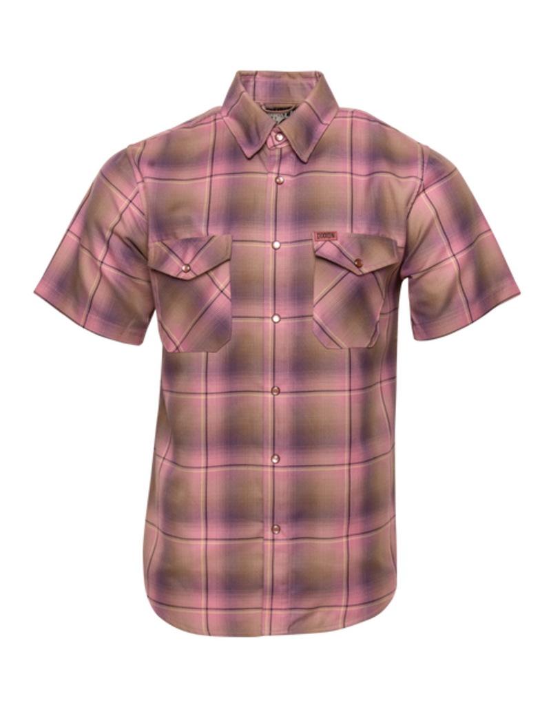 DIXXON MENS DESERT ROSE SHORTIE FLANNEL (PINK/PURPLE/YELLOW/BLACK)