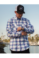 DIXXON MENS GULF STREAM FLANNEL (BLUE/WHITE)